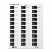 Abstracte Kunst Ruimte Etiket (Full Sheet)