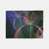 Abstracte Kunst Ruimte Fleece Deken (Voorkant (Horizontaal))