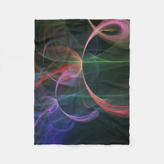 Abstracte Kunst Ruimte Fleece Deken (Voorkant)