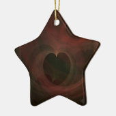 Abstracte Kunst Ruimte Harten Keramisch Ornament (Links)