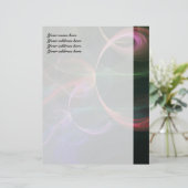 Abstracte Kunst Ruimte Persoonlijk Briefhoofd (Staand voorkant)