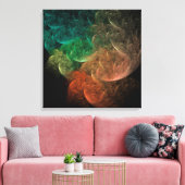 Abstracte Kunst Ruimte Vogel Canvas Afdruk (Insitu (Woonkamer))