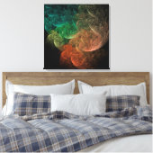 Abstracte Kunst Ruimte Vogel Canvas Afdruk (Insitu (Slaapkamer))