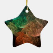 Abstracte Kunst Ruimte Vogel Keramisch Ornament (Achterkant)