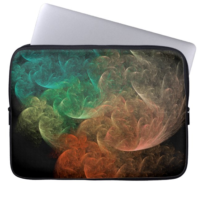 Abstracte Kunst Ruimte Vogel Laptop Sleeve (Voorkant)