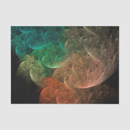 Abstracte Kunst Ruimte Vogel Tissuepapier (Voorkant)
