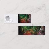 Abstracte Kunst Ruimte Vuur Mini Visitekaartje (Voorkant / Achterkant)
