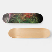 Abstracte Kunst Ruimte Vuur Persoonlijk Skateboard (Horizontaal)