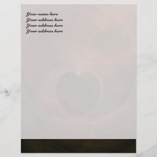 Abstracte Kunst Ruimtelievende Harten Custom Briefhoofd