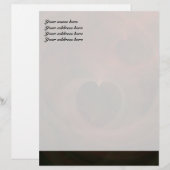 Abstracte Kunst Ruimtelievende Harten Custom Briefhoofd (Voorkant / Achterkant)