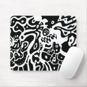 abstracte kunst "Ruimtevaart" Muismat (Met muis)