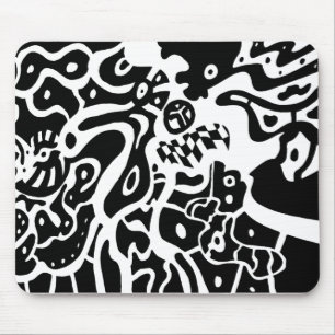 abstracte kunst "Ruimtevaart" Muismat