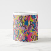 abstracte kunst "Samba" Grote Koffiekop (Voorkant)