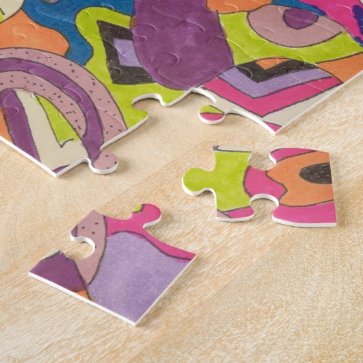 abstracte kunst "Samba" Legpuzzel (Zijkant)