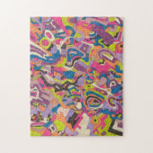 abstracte kunst "Samba" Legpuzzel (Verticaal)