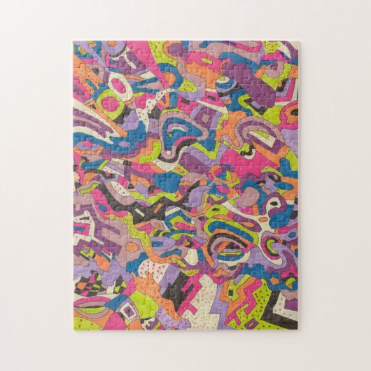 abstracte kunst "Samba" Legpuzzel (Verticaal)