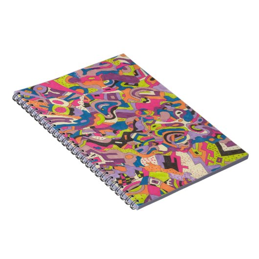 abstracte kunst "Samba" Notitieboek (Rechterzijde)