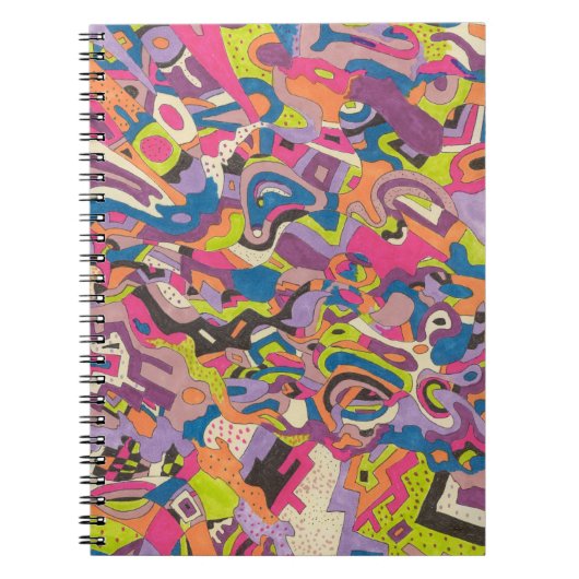 abstracte kunst "Samba" Notitieboek (Voorkant)