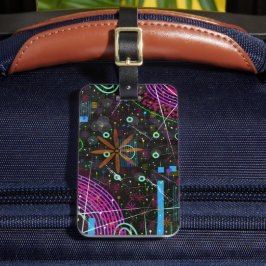 Abstracte Kunst: Satelliet Bagagelabel