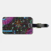 Abstracte Kunst: Satelliet Bagagelabel (Achterkant horizontaal)