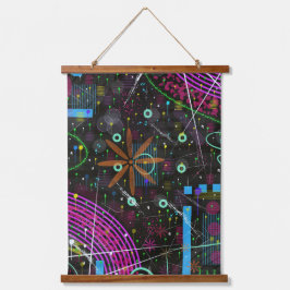 Abstracte Kunst: Satelliet  Hangend Wandkleed