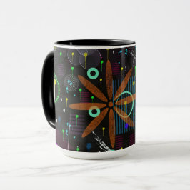 Abstracte Kunst: Satelliet Mok