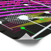 Abstracte Kunst: Satelliet  Poster (Hoek)