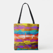 Abstracte kunst schilderen #6 tote bag (Achterkant)
