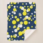 Abstracte kunst schilderen een van een soort dunne sherpa deken (Voorkant)