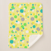 Abstracte kunst schilderen een van een soort dunne sherpa deken (Voorkant)