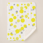 Abstracte kunst schilderen een van een soort dunne sherpa deken (Voorkant)