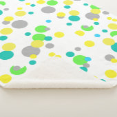 Abstracte kunst schilderen een van een soort dunne sherpa deken (3/4)