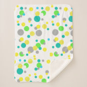 Abstracte kunst schilderen een van een soort dunne sherpa deken (Voorkant)