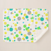 Abstracte kunst schilderen een van een soort dunne sherpa deken (Voorkant (horizontaal))