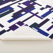 Abstracte kunst schilderen een van een soort dunne sherpa deken (3/4)