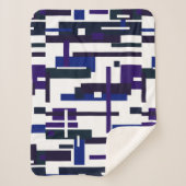 Abstracte kunst schilderen een van een soort dunne sherpa deken (Voorkant)