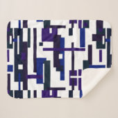 Abstracte kunst schilderen een van een soort dunne sherpa deken (Voorkant (horizontaal))