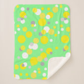 Abstracte kunst schilderen een van een soort dunne sherpa deken (Voorkant)