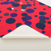 Abstracte kunst schilderen een van een soort dunne sherpa deken (3/4)