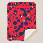 Abstracte kunst schilderen een van een soort dunne sherpa deken (Voorkant)