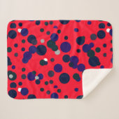 Abstracte kunst schilderen een van een soort dunne sherpa deken (Voorkant (horizontaal))