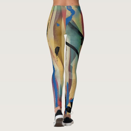Abstracte kunst schilderen, Leggings voor kindersp (Achterkant)