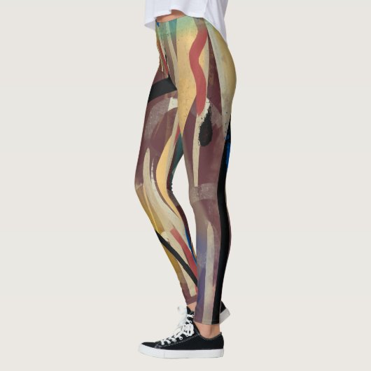Abstracte kunst schilderen, Leggings voor kindersp (Links)