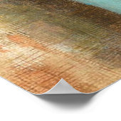 Abstracte kunst schilderij pastel fantasie kasteel poster (Hoek)