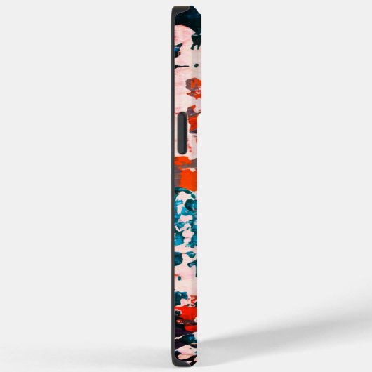 Abstracte Kunst Schilderij Rood Blauw Wit Monogram Case-Mate iPhone Case (Achterkant / Rechts)