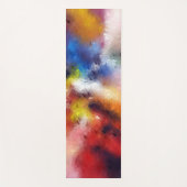 Abstracte kunst Sjabloon Rood Oranje Geel Blauw Yogamat (Voorkant)
