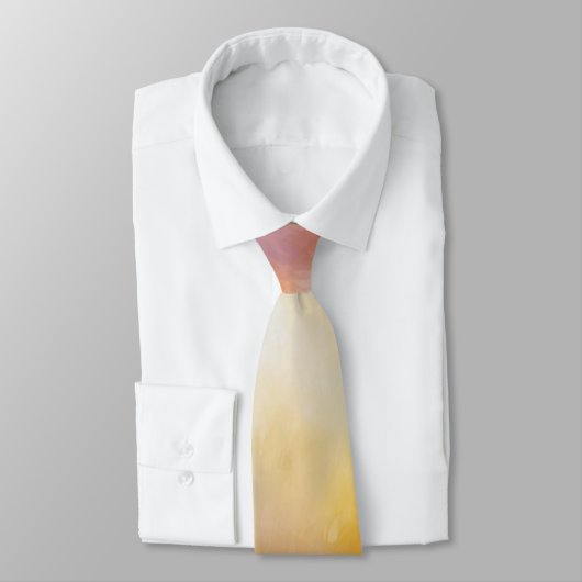 Abstracte kunst Sjabloon rood roze blauw groen Stropdas (Gebonden)