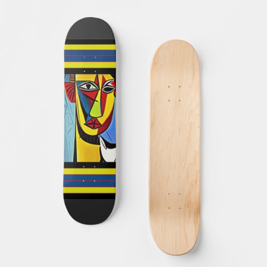 Abstracte Kunst Skateboard (Voorkant)