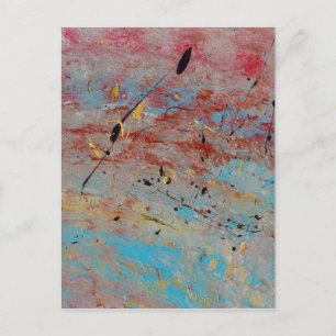 Abstracte kunst - slagvaardige gronden briefkaart