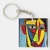 Abstracte Kunst Sleutelhanger (voorkant)